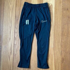 Nike Kids Black Athletic Pants with #11